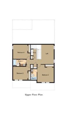 The Hazel Floorplan Second Floor Available Homes Aspen View Homes Colorado Springs